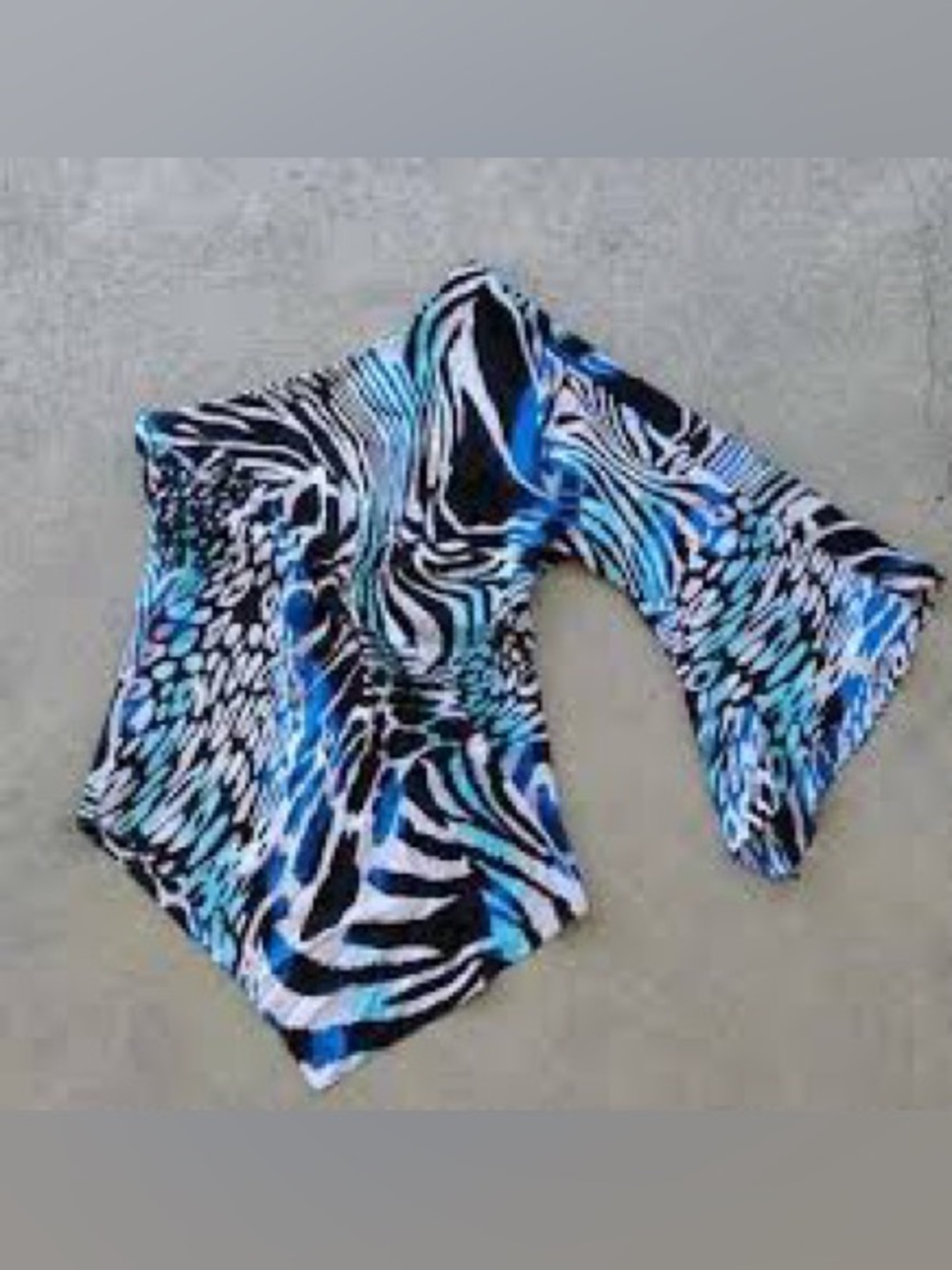 Vintage Caché one-shoulder asymmetrical blouse